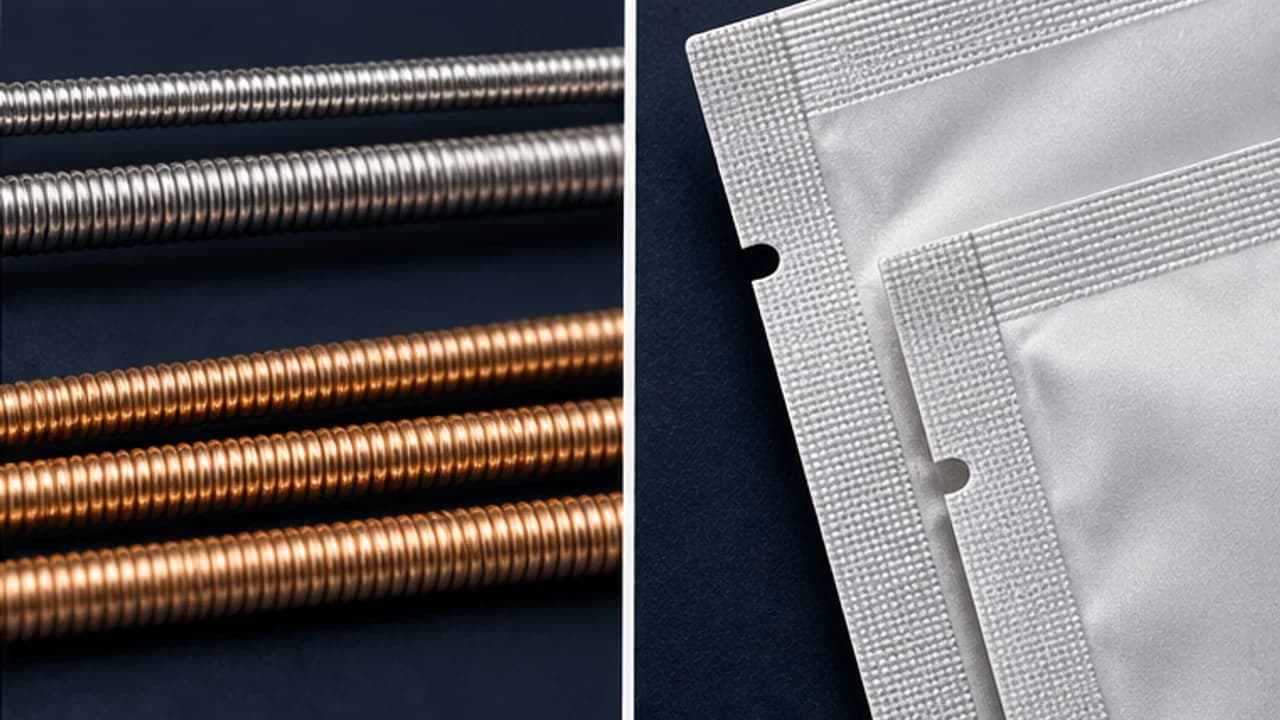 Clean string surfaces and sealed pouch edges shown for visual review