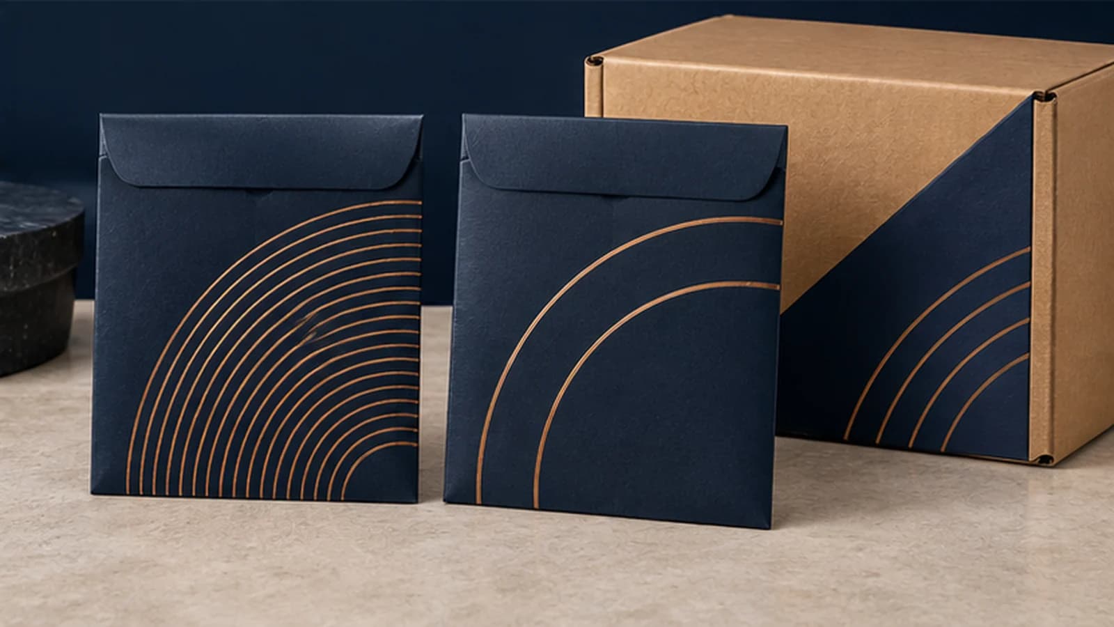 Illustrative bass string packaging for separate flatwound and roundwound SKUs