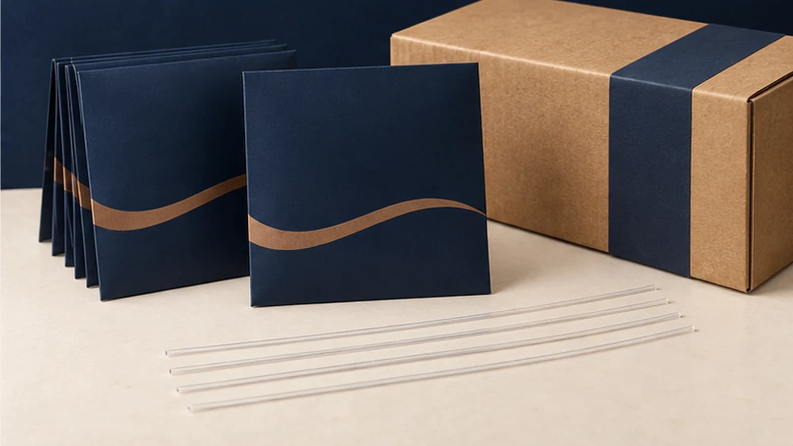 Illustrative ukulele string packaging for tie-end nylon and fluorocarbon sets