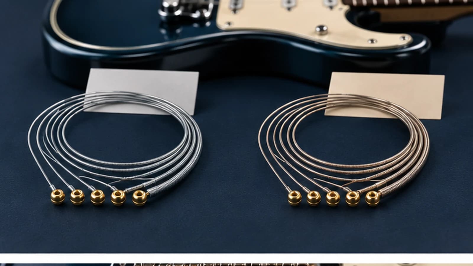 E-Gitarrensaitensätze aus nickelplattiertem Stahl und Pure Nickel